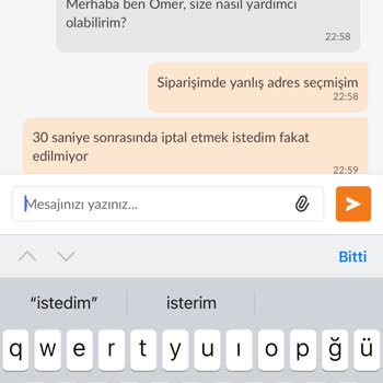 Trendyol Yemek, Paramı İade Etmiyor.