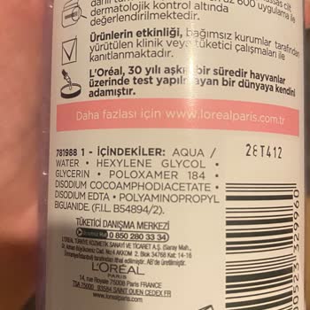 Loreal Yüz Temizleme Suyu