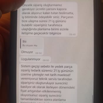 Yataş Kumaş Değişimi Mağduriyeti