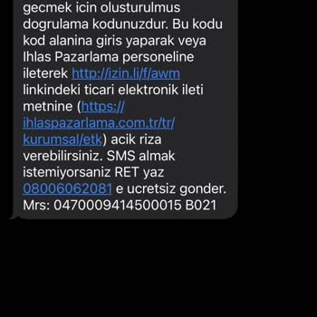 İhlas Ev Aletleri Alakam Olmaması Rağmen Atılan Mesaj