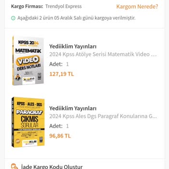 Trendyol Express Ve Hiç Gelmeyen Hatta Kaybolan Kargo