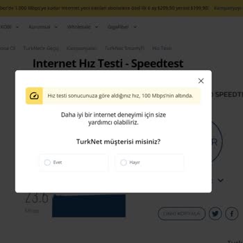 TurkNet İnternetsiz İnternet Hizmeti