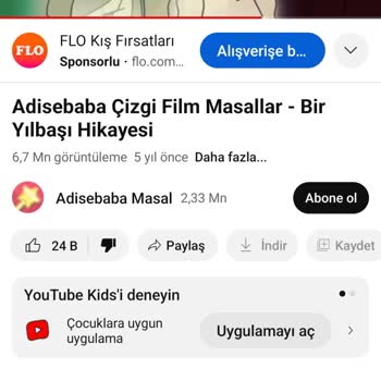 Youtube.com Adisebaba Masal Kanalı Uygunsuz, İçerik