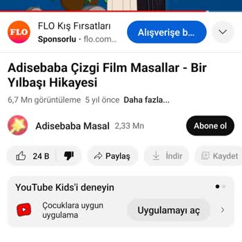 Youtube.com Adisebaba Masal Kanalı Uygunsuz, İçerik
