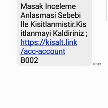 BAŞAK-BİLGİ (sms) Şüpheli Mesaj İçeriği Ve Suç Duyurusu
