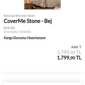 Yataş Bedding'in Kafasına Göre Siparişi İptal Etmesi