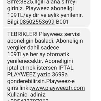 Türk Telekom Playweez Abonelik İptal Ve İade Talebi