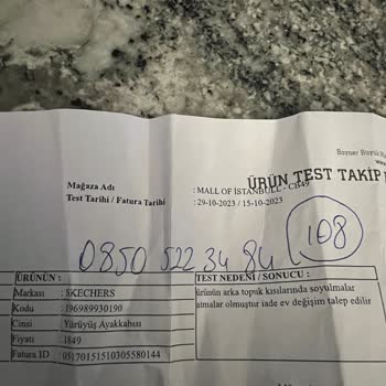 Skechers Hatalı Ürüne İade Yapmıyor