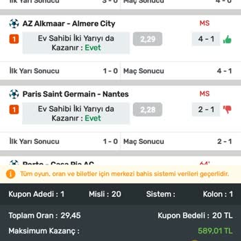 İddaa Kuponumdaki Maçın Yanlış Tanımlanması