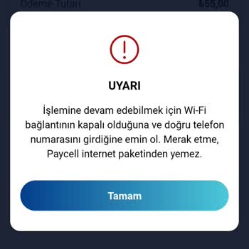Paycell QR İle Ödeme Yapılamaması