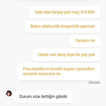 Ganobet Paramı Sildi Vermiyor