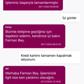 QNB Finansbank Kredi Kartımın Israrla Kapatılmaması