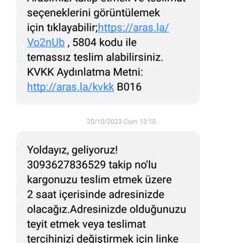 Aras Kargo Kuryenin Teslimat İlgisizliği
