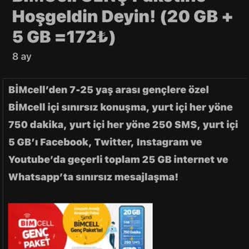 Bimcell Paket Fiyat Artışı Şaşkınlığı