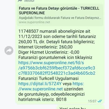 Superonline Ücretsiz Denilen Ama Gelen Fatura
