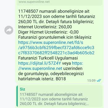Superonline Ücretsiz Denilen Ama Gelen Fatura