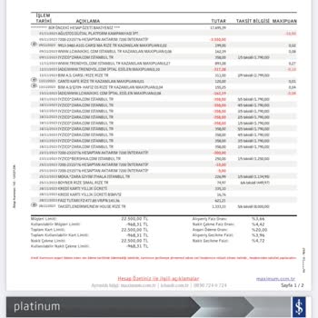 İş Bankası Maksimum Visa Platinum Kredi Kart Aidat Ücreti İade Talebi