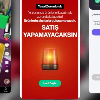 Dolap'tan Uyarı Mesajı