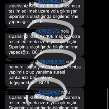 Watsons Siparişime Asla Ulaşamıyorum