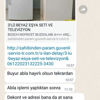 Sahibinden Param. Güvende Ürün Satımı Beyaz Esya