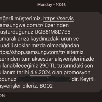 Samsung Trio 500 Servis Mağduriyeti