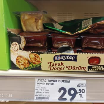 Aytaç Gıda Markalı Tavuk Dürümünde Kemik Şikayeti