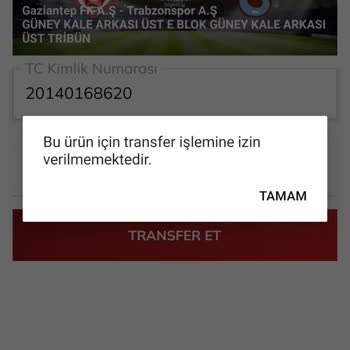 Passolig Bilet Transferi İzin