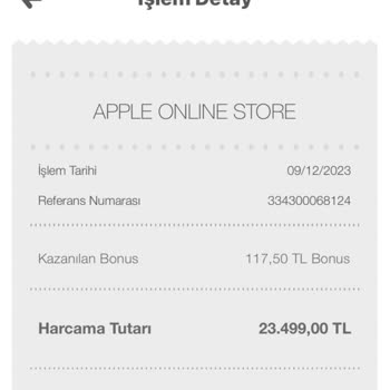 Garanti BBVA Apple Online Store İzinsiz Kredi Kartı Kullanımı