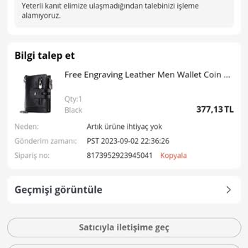 Aliexpress Para İadesi Yapılamıyor