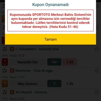 Nesine 51-46 Hata Kodu