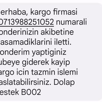 Sürat Kargo Tazmin Açılmaması