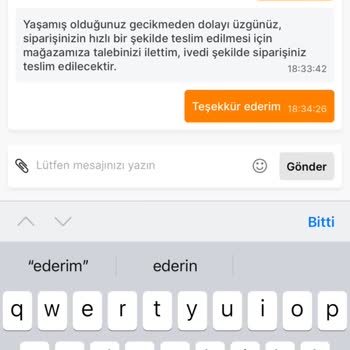 Migros Alışveriş Teslimat Yapılmaması