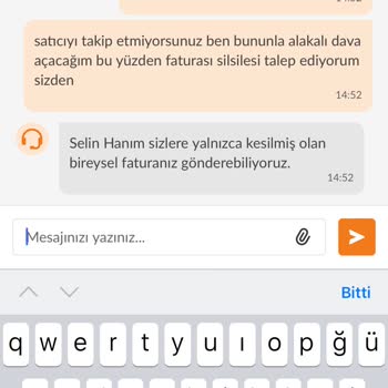 Trendyol Satıyla İlgili Fatura Silsilesi Göndermiyor