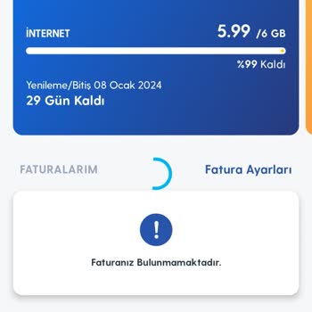 Turkcell Rahat Paket Faturamı Göstermiyor