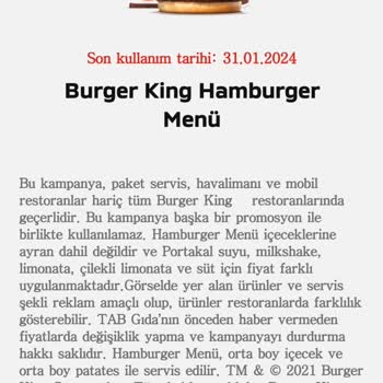 Burger King, Nescafe Puanlı Ürünleri Vermiyor