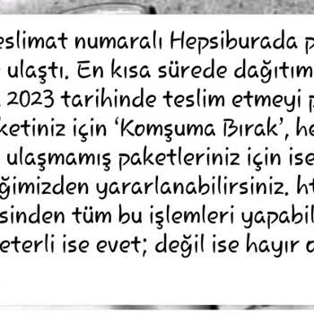 hepsiJET Aciliyeti Olan Kargom 6 Gündür Teslim Edilmedi