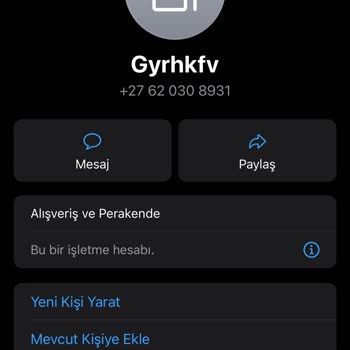 WhatsApp +27 Kodu İle Gelen WhatsApp Mesajı