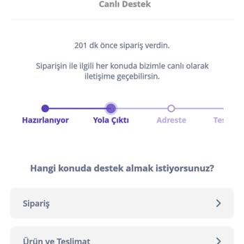 Getir Büyük Te Gecikme