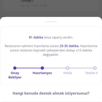 Getir Yemek Üzerinden Verdiğim Arbys Siparişi Teslim Edilmedi