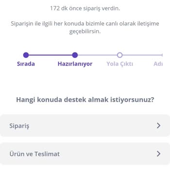 Getir Büyük Market Siparişi