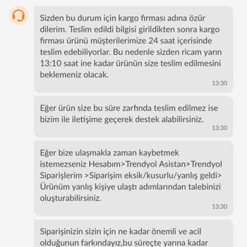 Trendyol Siparişim Elime Ulaşmadı