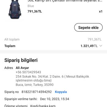 Aliexpress'de Yanlışlıkla Alışveriş Ve İptal Süreci