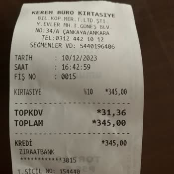 Kerem Kırtasiye Hem İşi Bitirmedi Hem Fazla Ücret Aldı