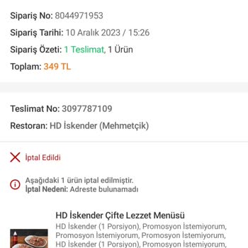 Trendyol Sipariş İptali Ve Para İade Edilmemesi