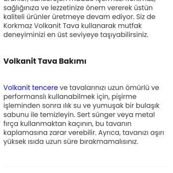 Korkmaz Mutfak Eşyaları Korkmaz Gusto Volkanit Tencere Tava Kaplama Çıktı