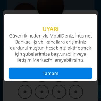 Denizbank EFT Yaparken Güvenlik Kısıtı