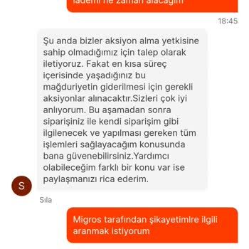 Migros Yemek Ücreti Alıyor Fakat Yemeği Göndermiyor