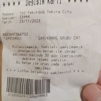Mudo Kusurlu Kahve Fincanları Değişimi