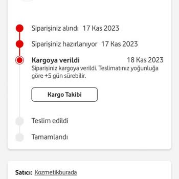 Vodafone Her Şey Yanımda Siparişim 1 Aydır Yok