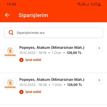 Popeyes Restoranın Kafasına Göre İptal Ettiği Siparişler